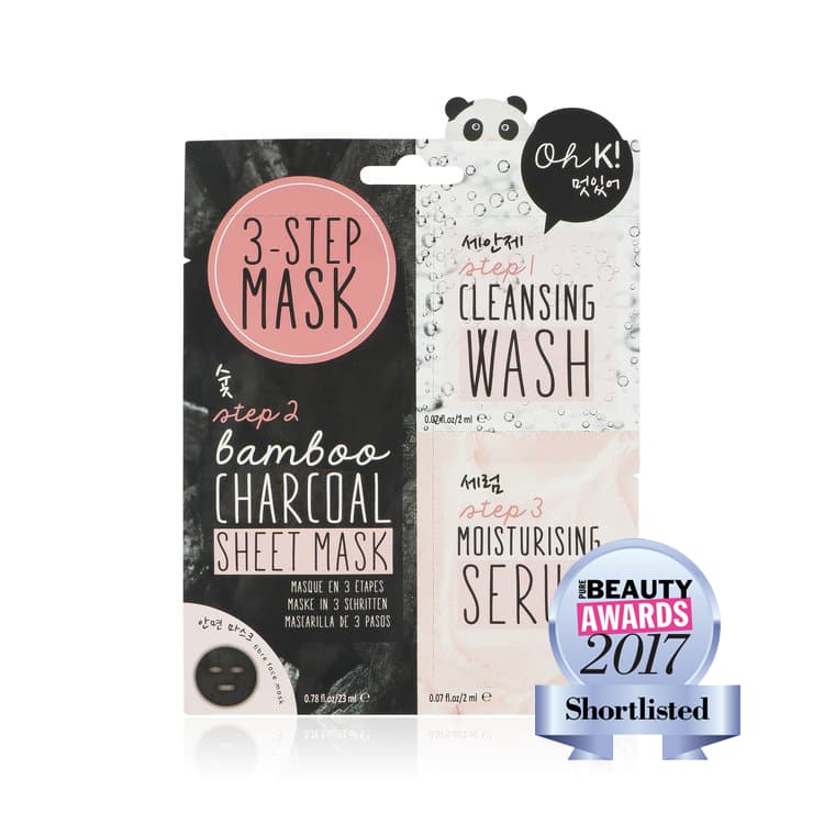 Máscara Facial de Carvão 3 Passos by oh K!