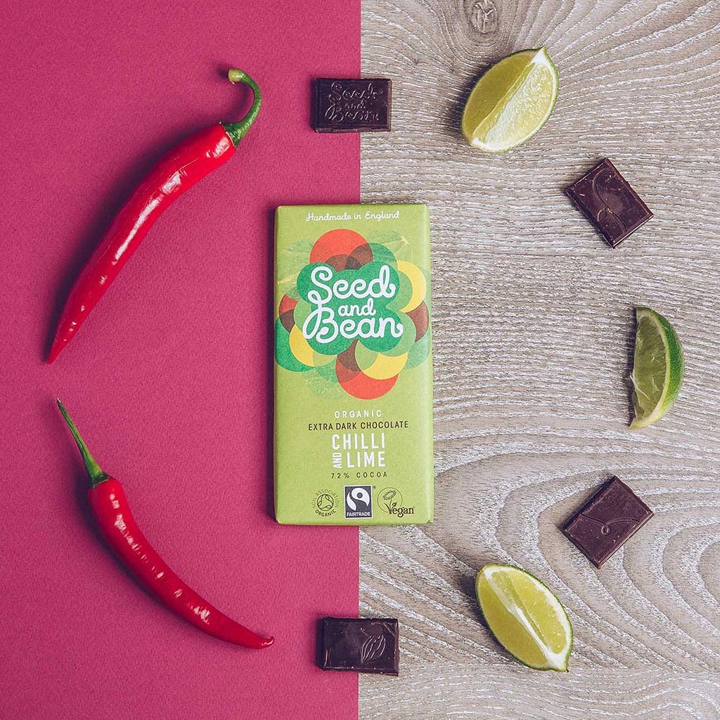 Chocolate Extra Preto Chili e Lima by Seed and Bean