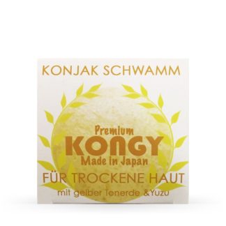 Esponja Konjac Premium Argila Amarela (Pele Seca)