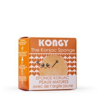 Esponja Konjac Argila Laranja (Pele Madura e Cansada)
