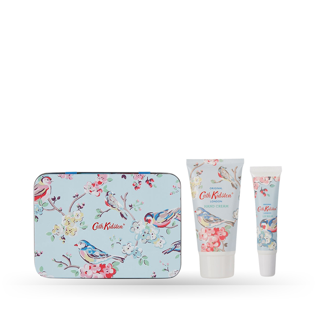 CathKidston_SetMAosLabios1 Kit Mãos e Lábios Flor de Maçã e Sabugueiro