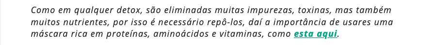 Detox Capilar, cabelo mais forte, saudável e brilhante